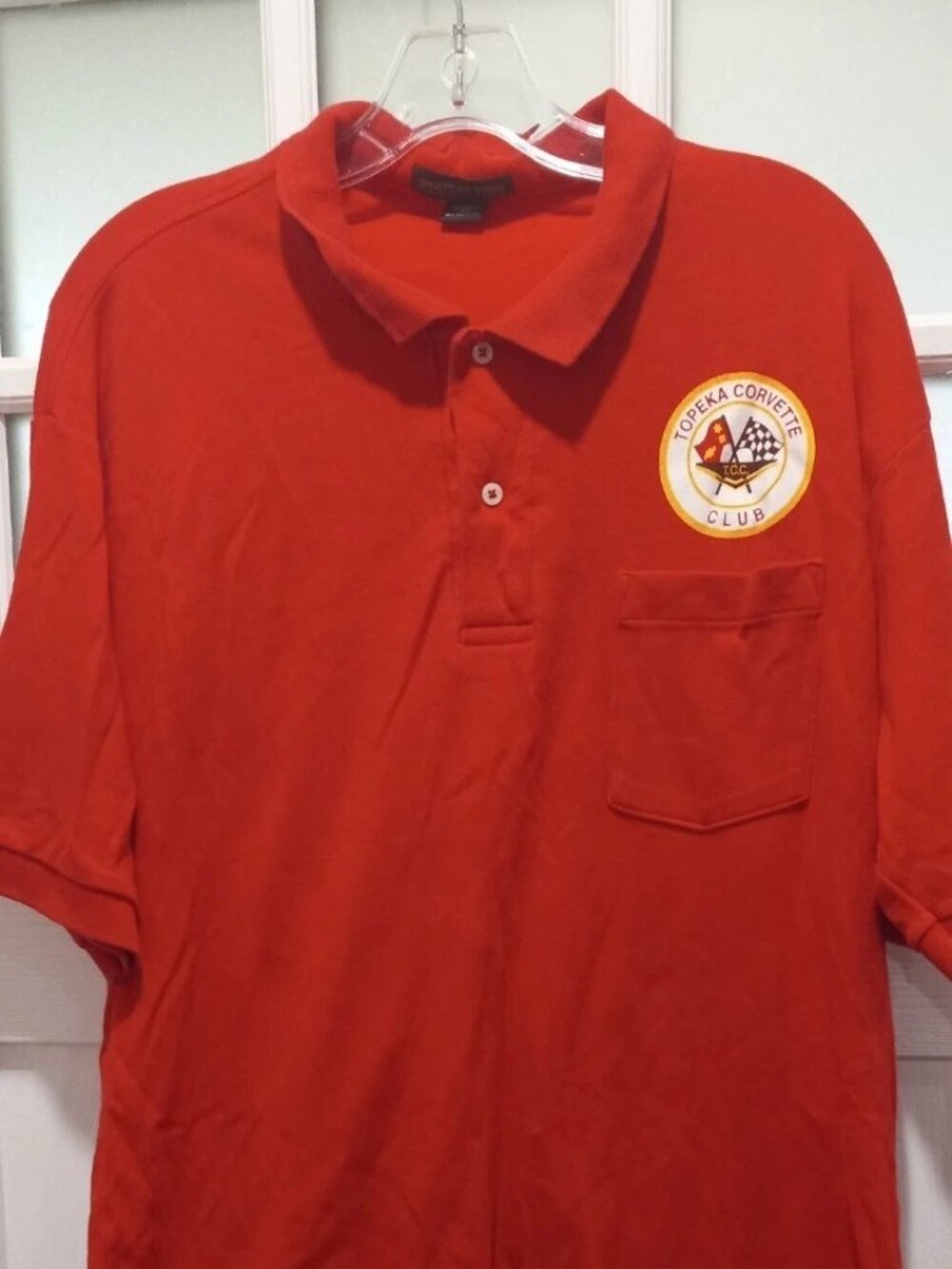 Vintage Jonathan Corey Corvette Racing Club Men Polo Shirt Size XL